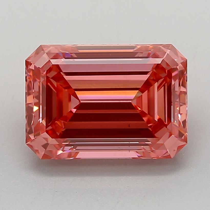 5.06 Ct. Fancy Vivid  Pink Emerald Lab Grown Diamond