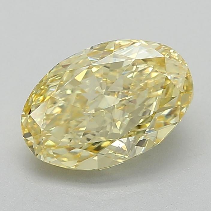 2.01 Ct. Fancy Intense  Yellow Oval Lab Grown Diamond