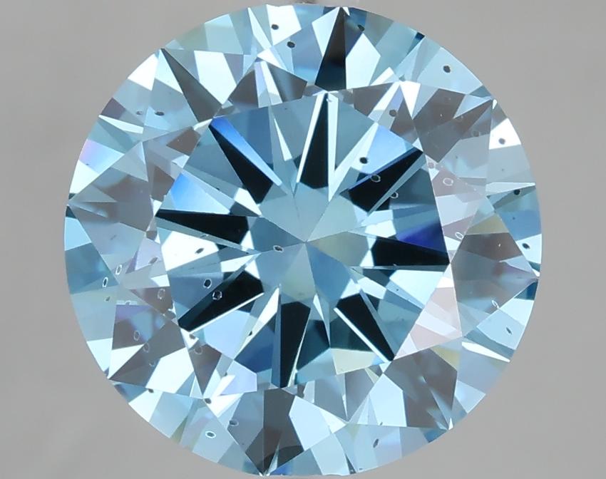 4.00 Ct. Fancy Vivid Blue Round Lab Grown Diamond