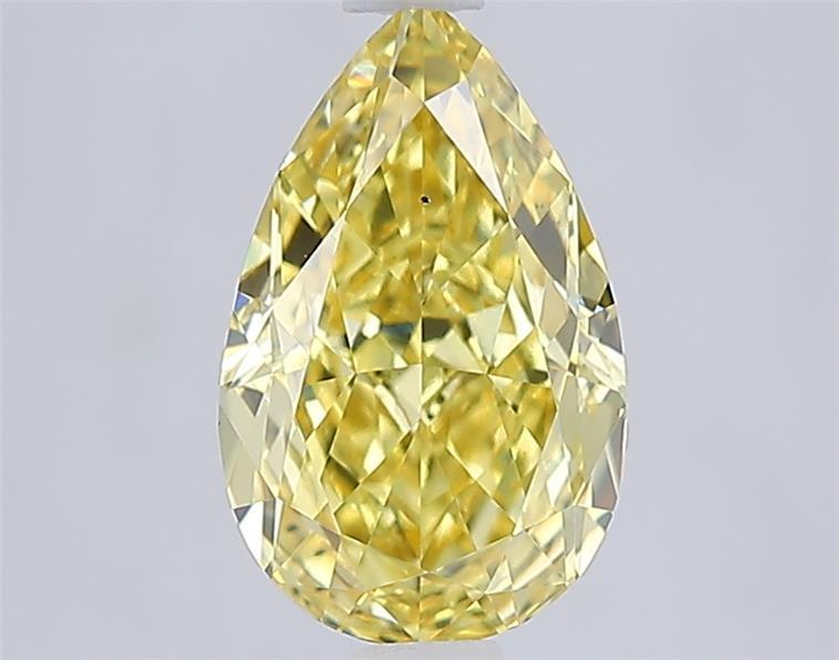 1.59 Ct. Fancy Intense  Yellow Pear Lab Grown Diamond