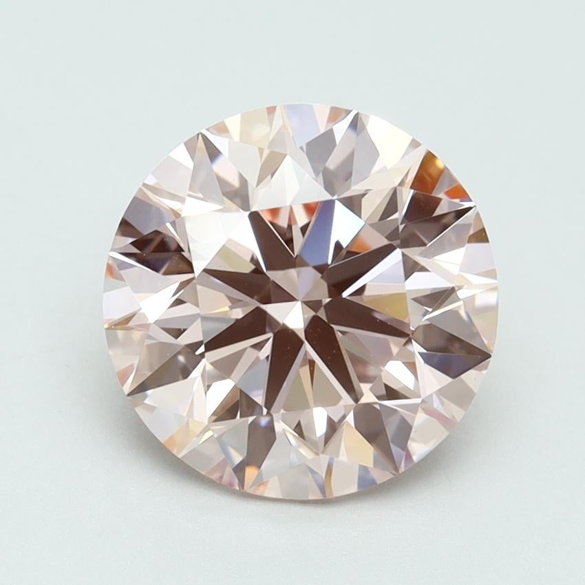 3.26 Ct. Fancy Intense Pink Round Lab Grown Diamond