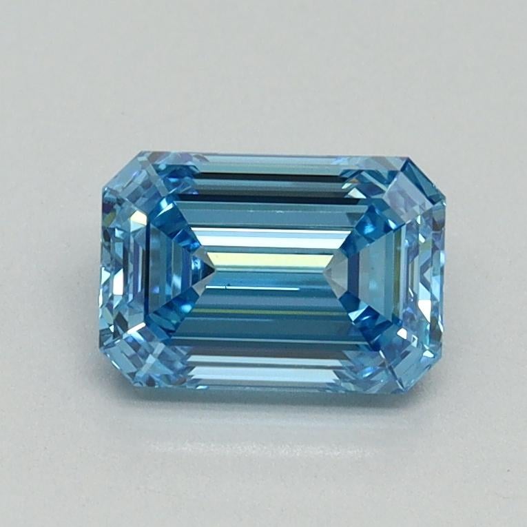 1.00 Ct. Fancy Vivid Blue Emerald Lab Grown Diamond