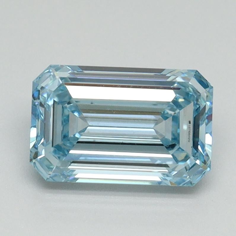 1.51 Ct. Fancy Intense Blue Emerald Lab Grown Diamond