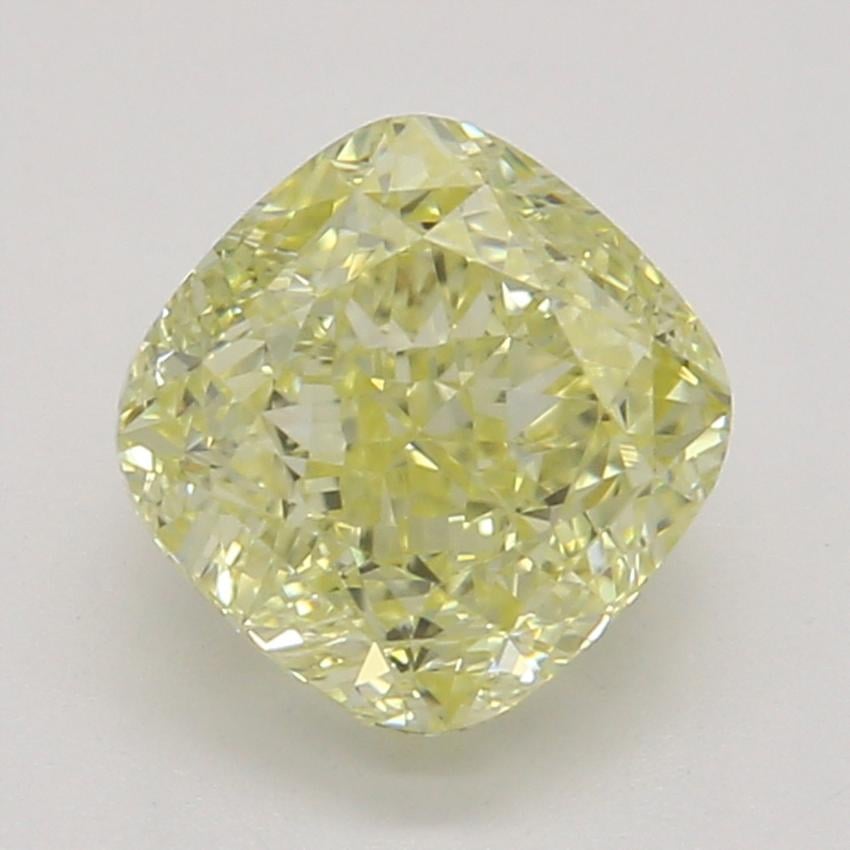 0.90 Ct. Fancy Yellow Cushion Diamond