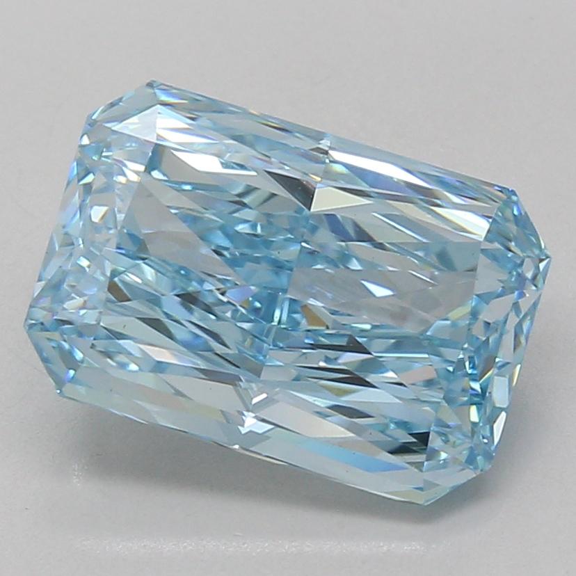 5.05 Ct. Fancy Vivid Blue Radiant Lab Grown Diamond