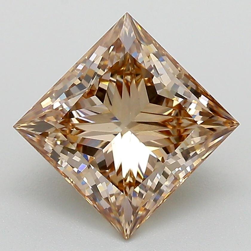 2.50 Ct. Fancy Light  Brown Princess Lab Grown Diamond