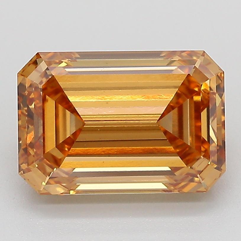 3.10 Ct. Fancy Light  Brown Emerald Lab Grown Diamond