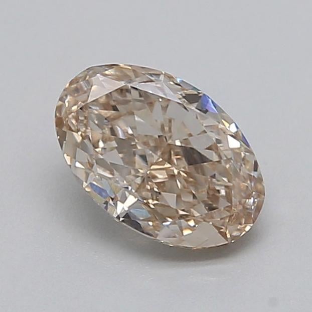 0.53 Ct. Very Light  Brown Oval Lab Grown Diamond