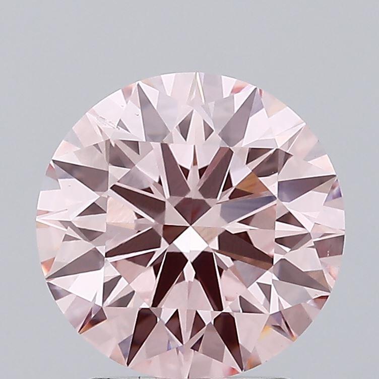 2.50 Ct. Fancy Intense Pink Round Lab Grown Diamond