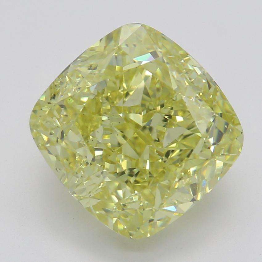 3.02 Ct. Fancy Intense Yellow Cushion Diamond
