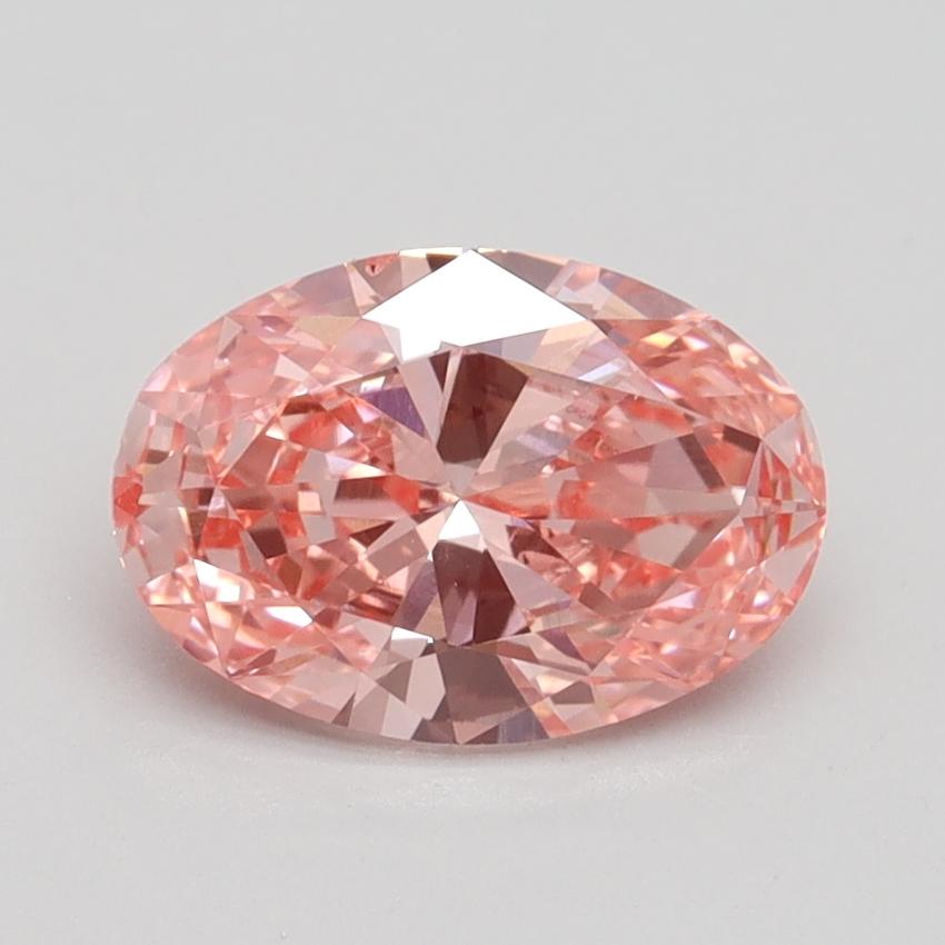 1.40 Ct. Fancy Vivid Pink Oval Lab Grown Diamond
