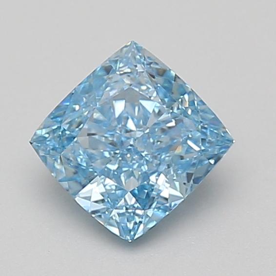 1.03 Ct. Fancy Vivid Blue Cushion Lab Grown Diamond