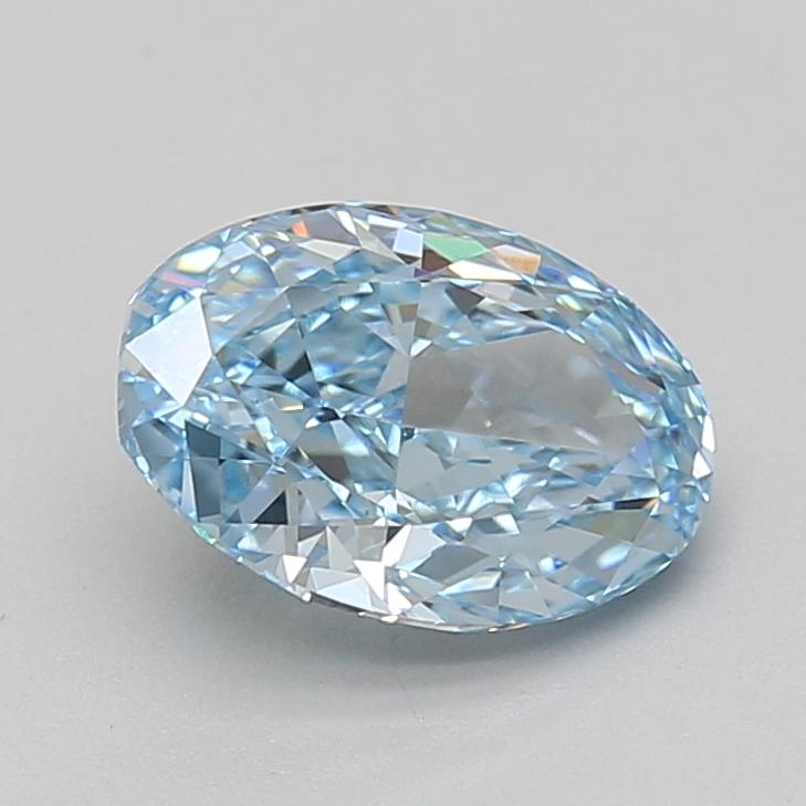 2.09 Ct. Fancy Vivid Blue Oval Lab Grown Diamond