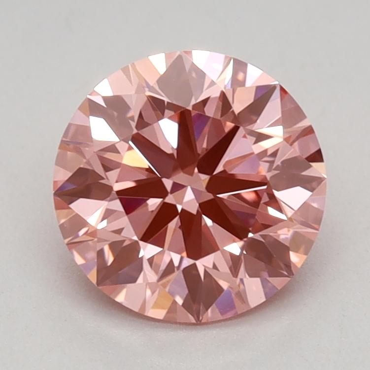 1.04 Ct. Fancy Vivid Pink Round Lab Grown Diamond