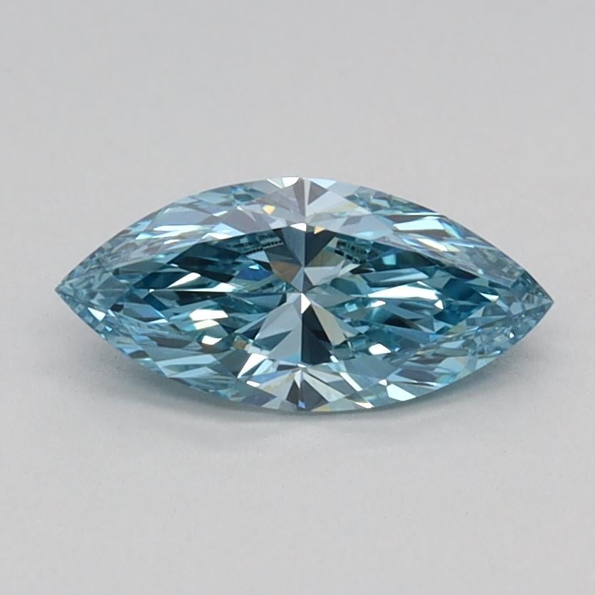 0.47 Ct. Fancy Vivid Blue Marquise Lab Grown Diamond
