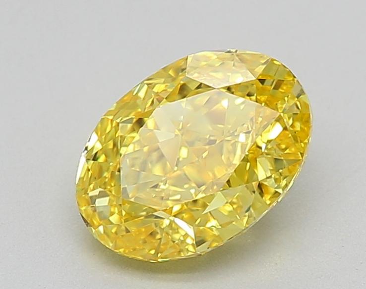 1.54 Ct. Fancy Vivid Yellow Oval Lab Grown Diamond