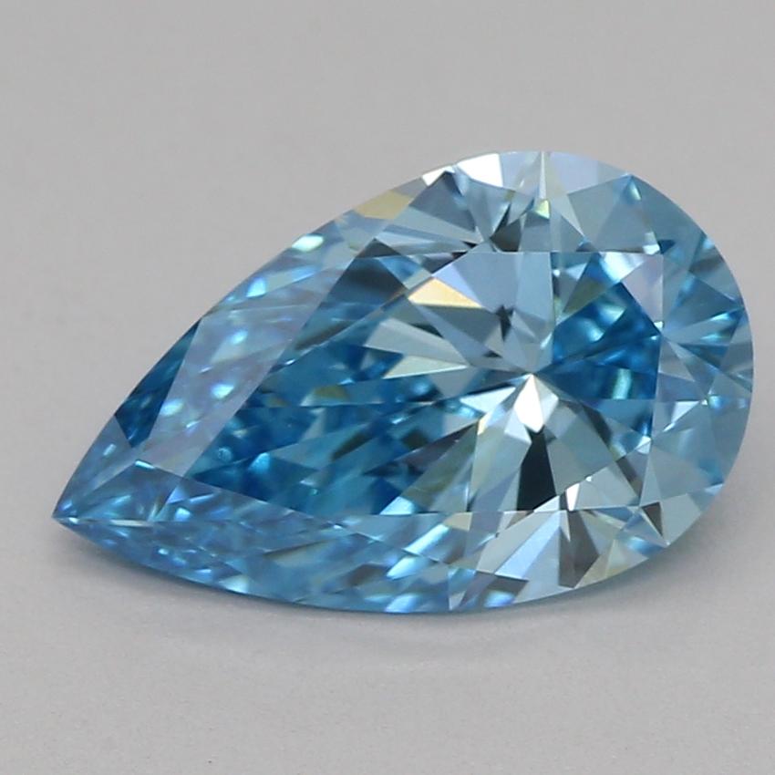 1.06 Ct. Fancy Vivid Blue Pear Lab Grown Diamond