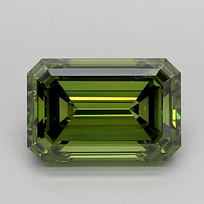 3.03 Ct. Fancy Vivid  Green Emerald Lab Grown Diamond