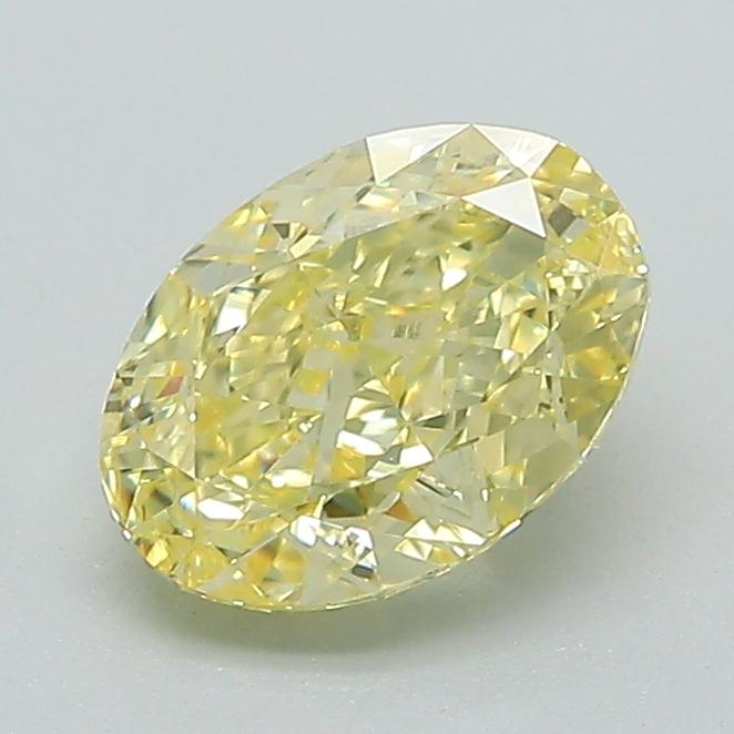 1.21 Ct. Fancy Yellow Oval Lab Grown Diamond