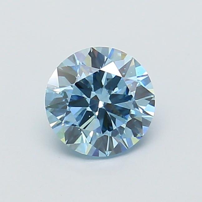 0.99 Ct. Fancy Vivid Blue Round Lab Grown Diamond