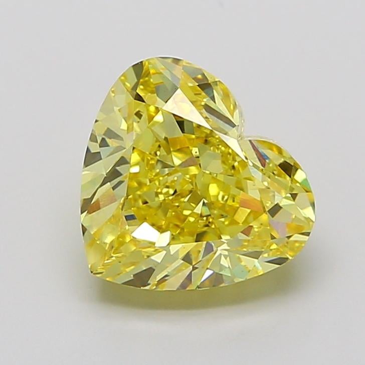 5.05 Ct. Fancy Intense None Yellow Heart Lab Grown Diamond