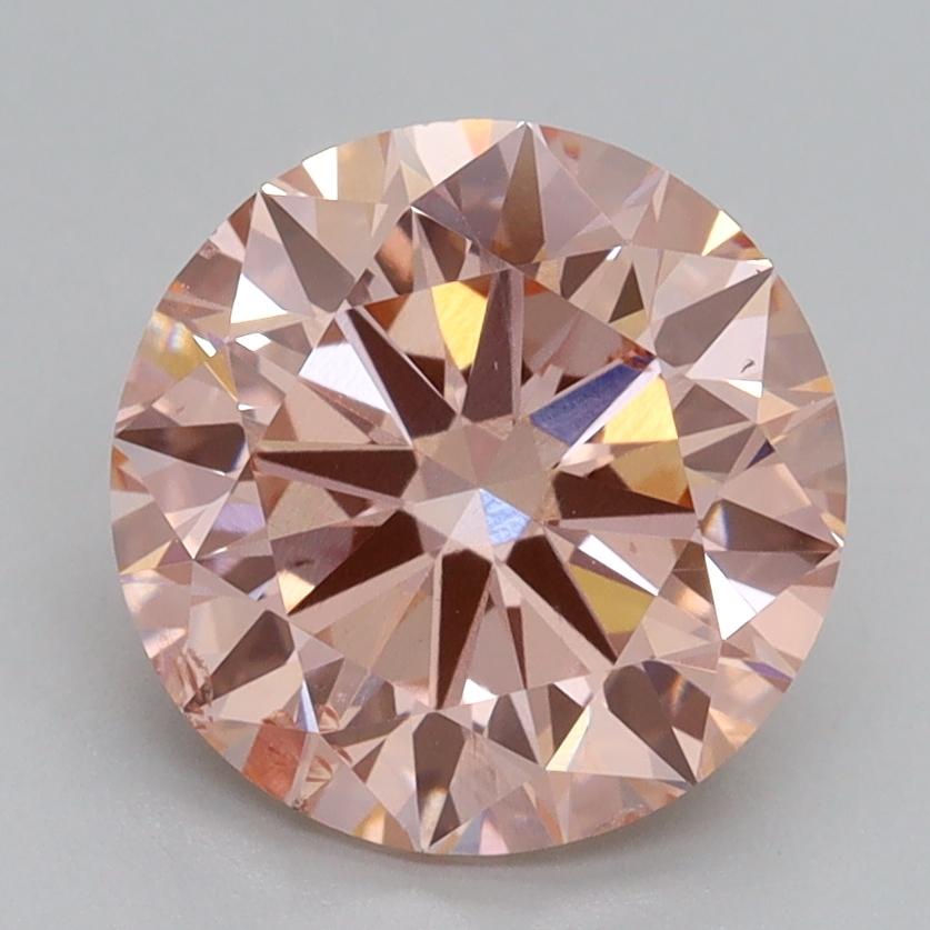 2.70 Ct. Fancy Intense Pink Round Lab Grown Diamond