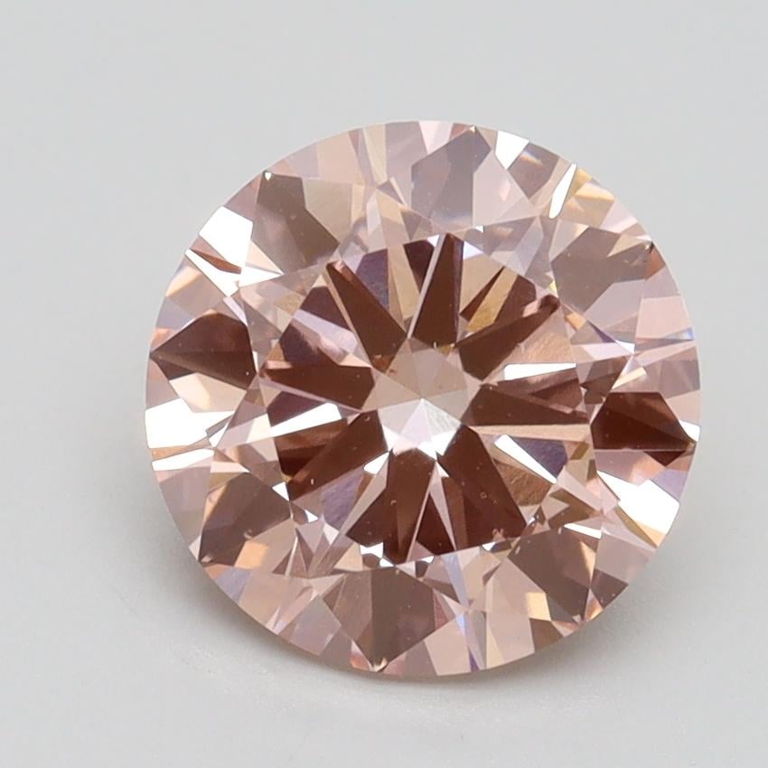 2.21 Ct. Fancy Intense Pink Round Lab Grown Diamond