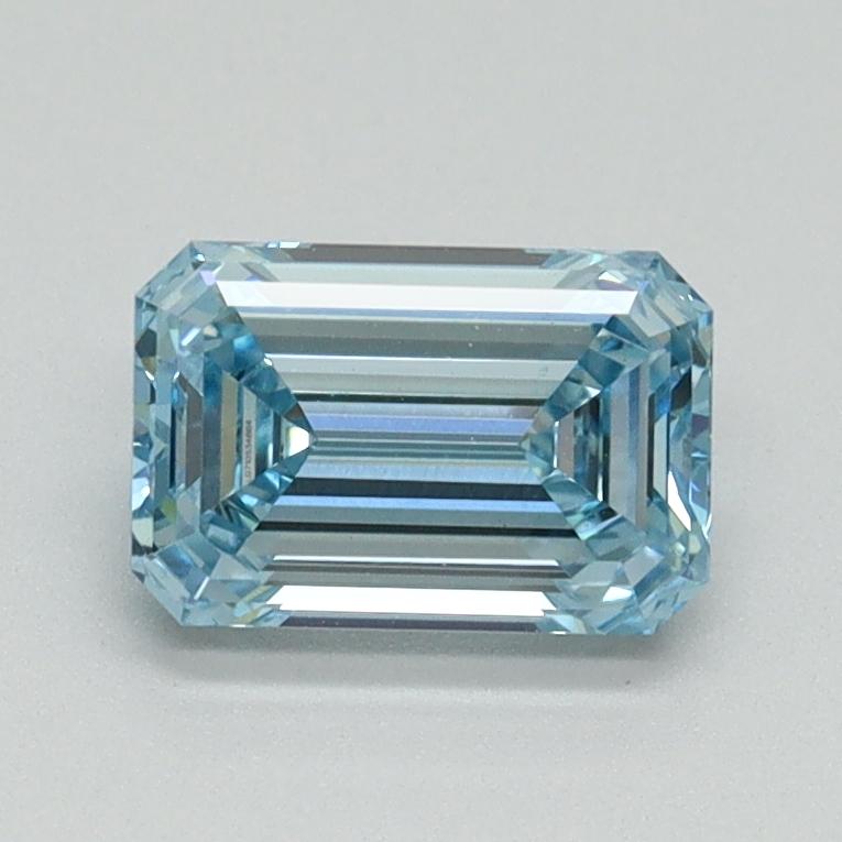 1.00 Ct. Fancy Intense Blue Emerald Lab Grown Diamond