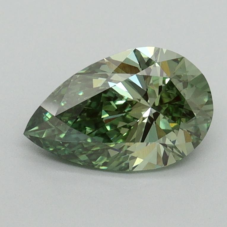 1.00 Ct. Fancy Vivid Green Pear Lab Grown Diamond