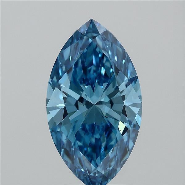 1.94 Ct. Fancy Vivid  Blue Marquise Lab Grown Diamond