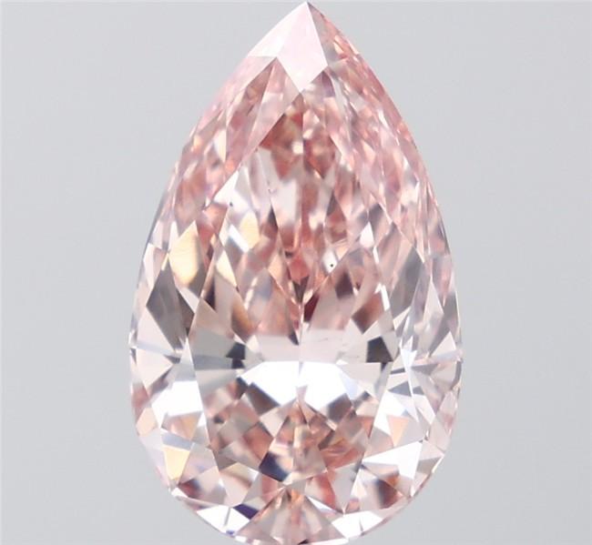 5.02 Ct. Fancy Intense Brownish Pink Pear Lab Grown Diamond
