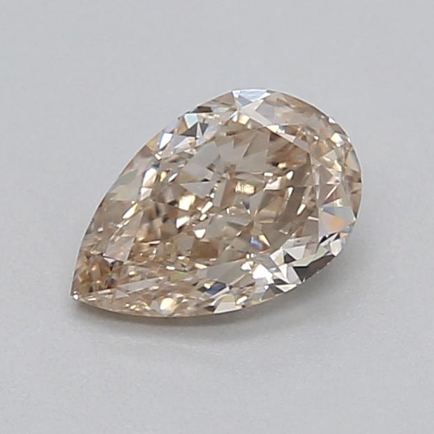 0.33 Ct. Very Light  Brown Pear Lab Grown Diamond