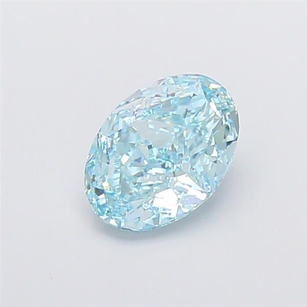 1.53 Ct. Fancy Vivid Blue Oval Lab Grown Diamond