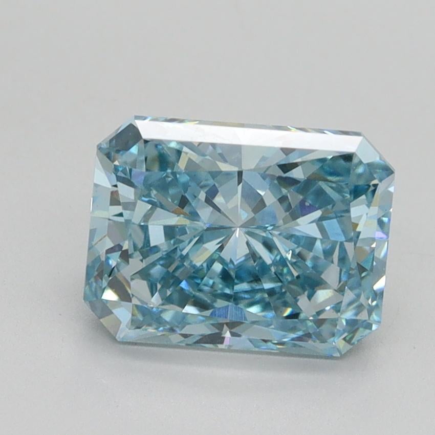 2.02 Ct. Fancy Vivid Blue Radiant Lab Grown Diamond