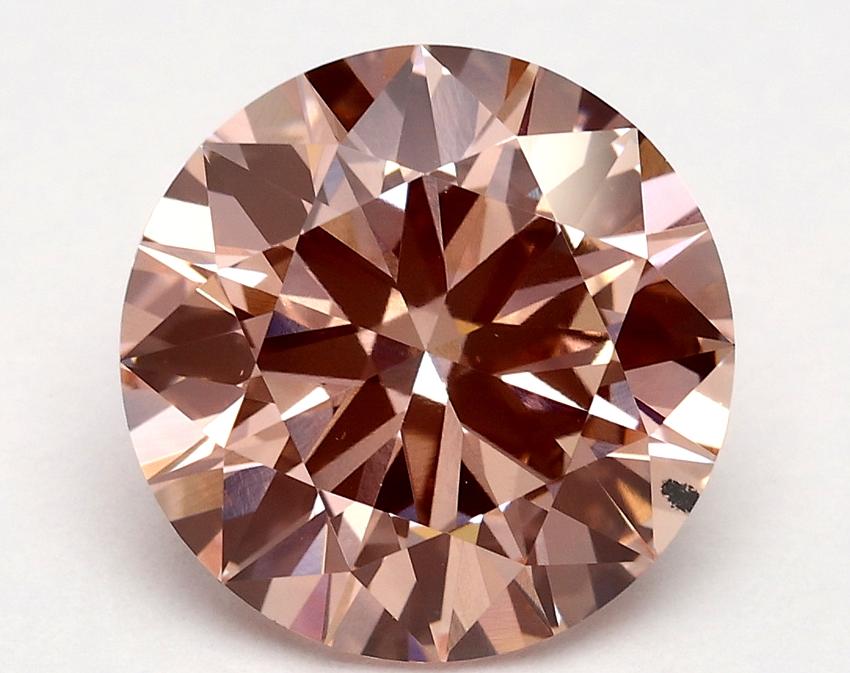 3.01 Ct. Fancy Vivid Pink Round Lab Grown Diamond
