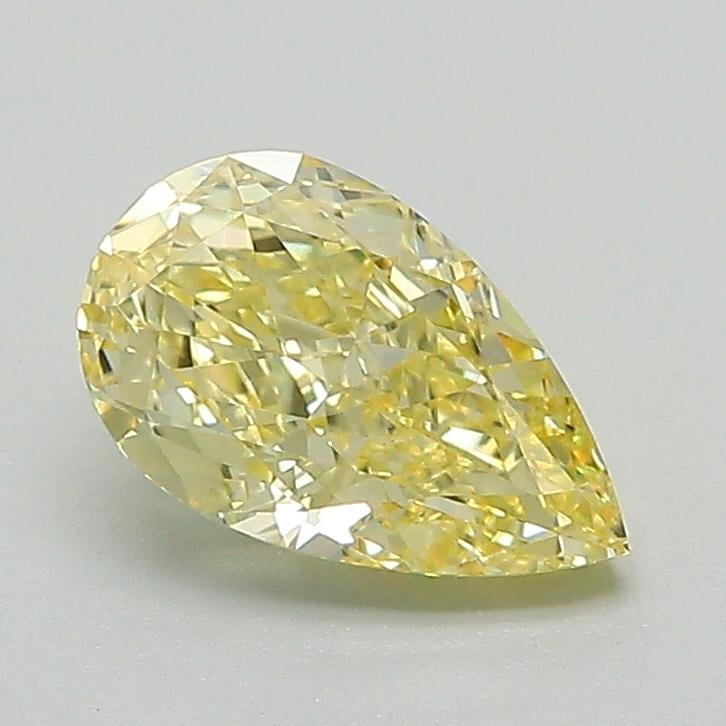 1.13 Ct. Fancy Intense Yellow Pear Lab Grown Diamond