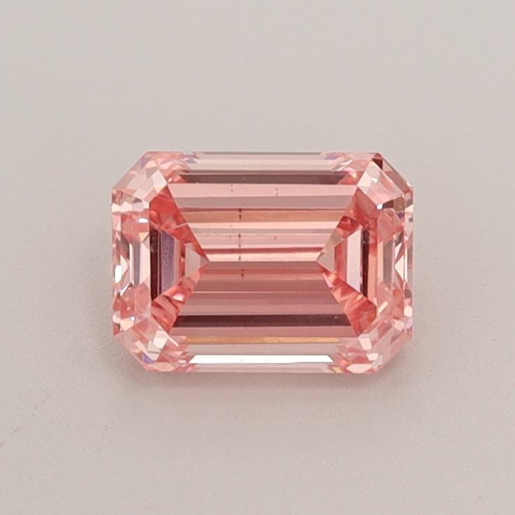 0.63 Ct. Fancy Intense  Pink Emerald Lab Grown Diamond