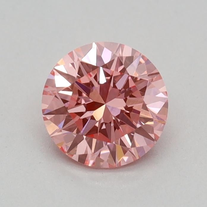 0.36 Ct. Fancy Vivid Pink Round Lab Grown Diamond