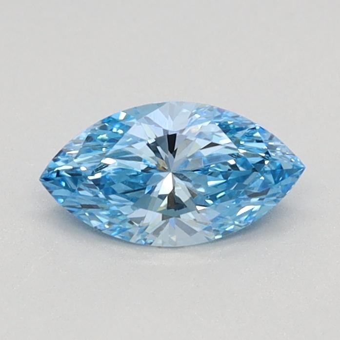 0.35 Ct. Fancy Vivid Blue Marquise Lab Grown Diamond