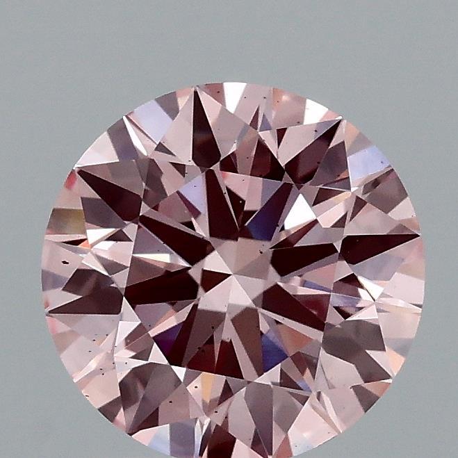 1.60 Ct. Fancy Intense Pink Round Lab Grown Diamond
