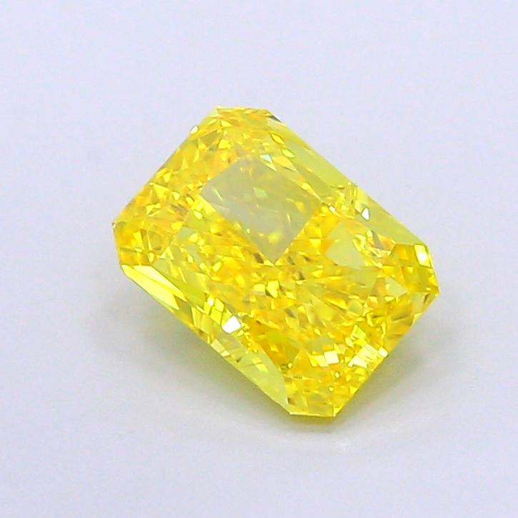1.47 Ct. Fancy Vivid Yellow Radiant Lab Grown Diamond