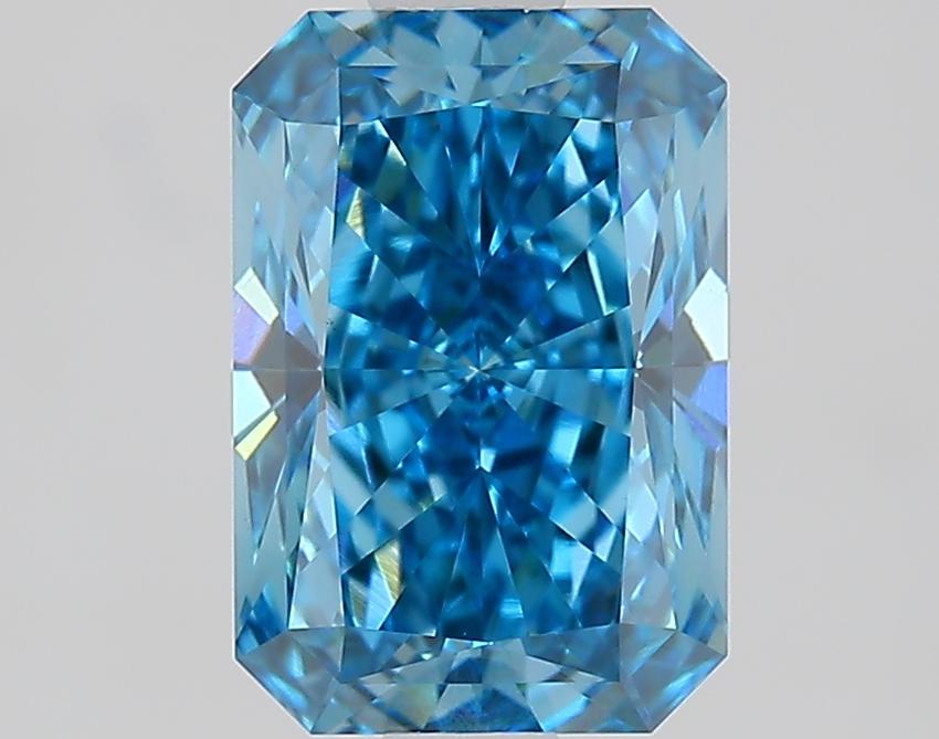 1.55 Ct. Fancy Vivid Blue Radiant Lab Grown Diamond