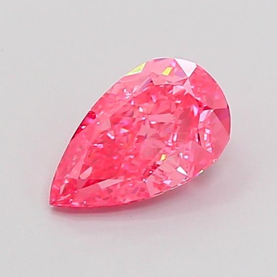 1.24 Ct. Fancy Vivid Pink Pear Lab Grown Diamond