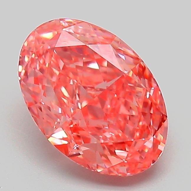 1.55 Ct. Fancy Vivid Pink Oval Lab Grown Diamond