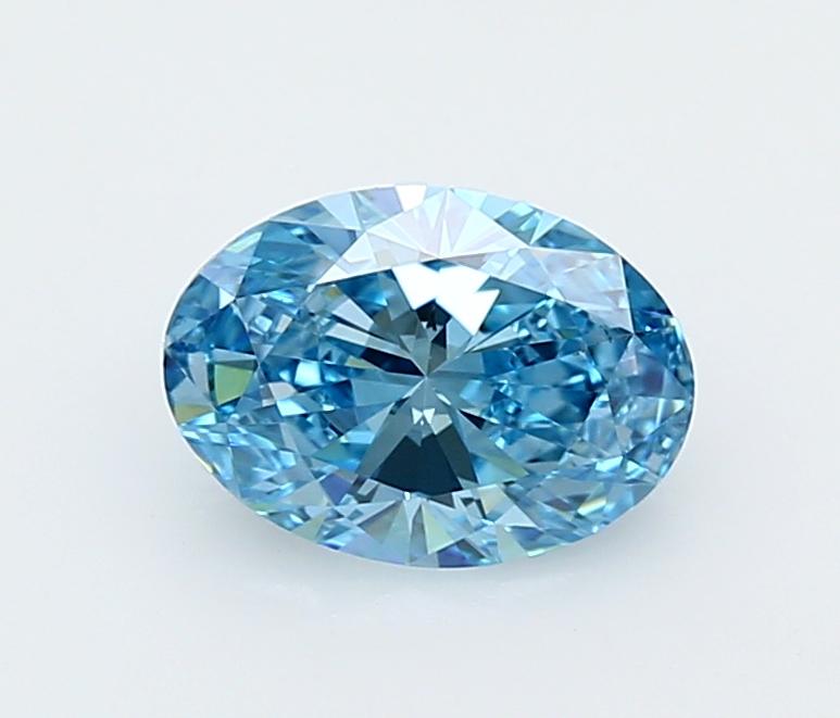 1.50 Ct. Fancy Vivid  Blue Oval Lab Grown Diamond