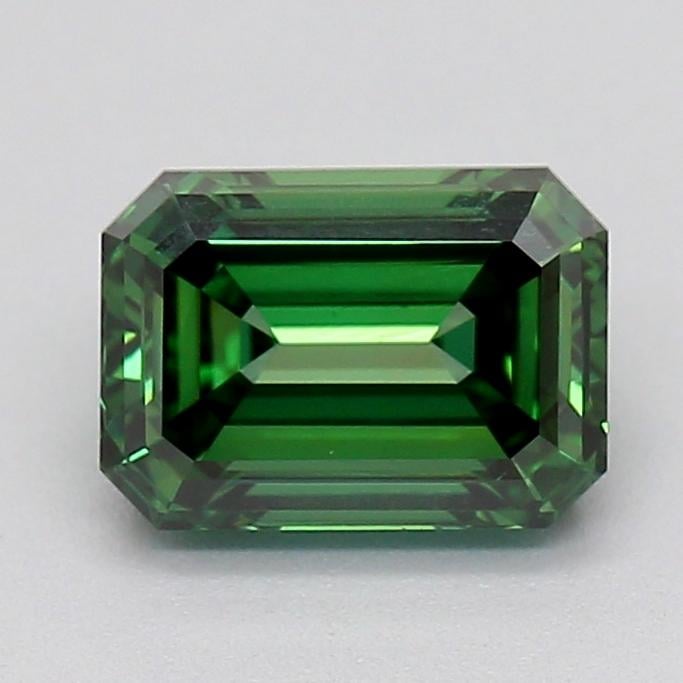 1.02 Ct. Fancy Vivid  Green Emerald Lab Grown Diamond