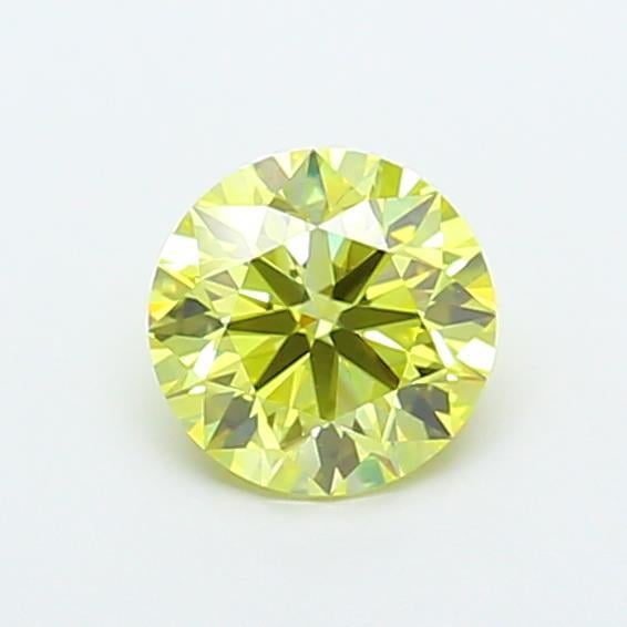 1.08 Ct. Fancy Intense  Yellow Round Lab Grown Diamond