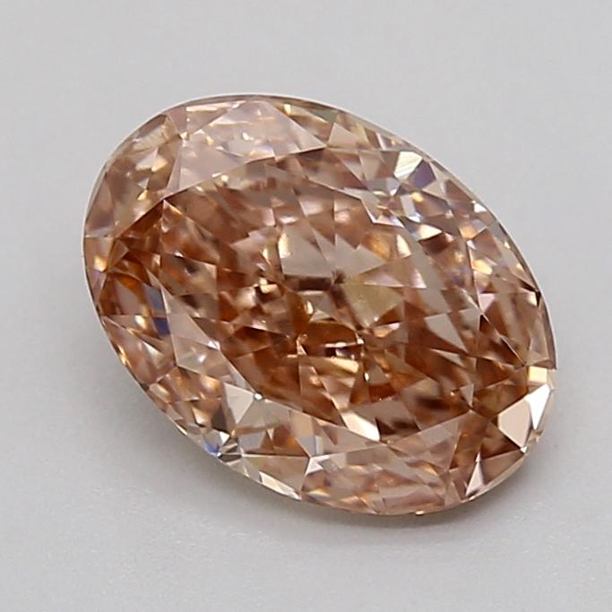 1.16 Ct. Very Light  Brown Oval Lab Grown Diamond