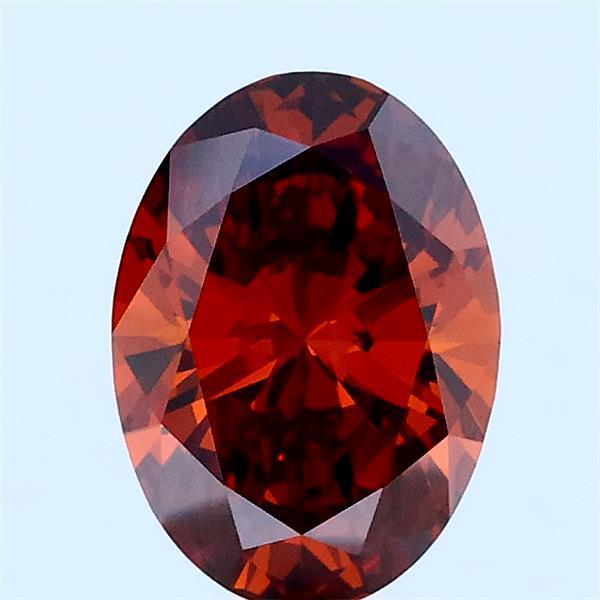 1.00 Ct. Fancy Orange Oval Lab Grown Diamond