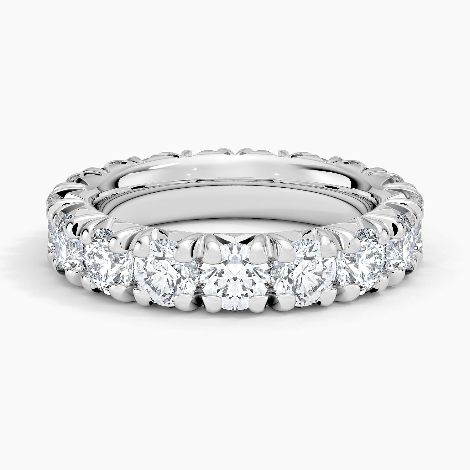 Rose gold diamond engagement ring with surprise diamond details